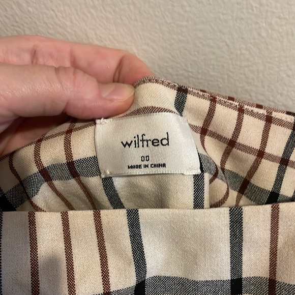 Wilfred. Size 00. Isabelle Dress Plaid - Picture 2 of 4